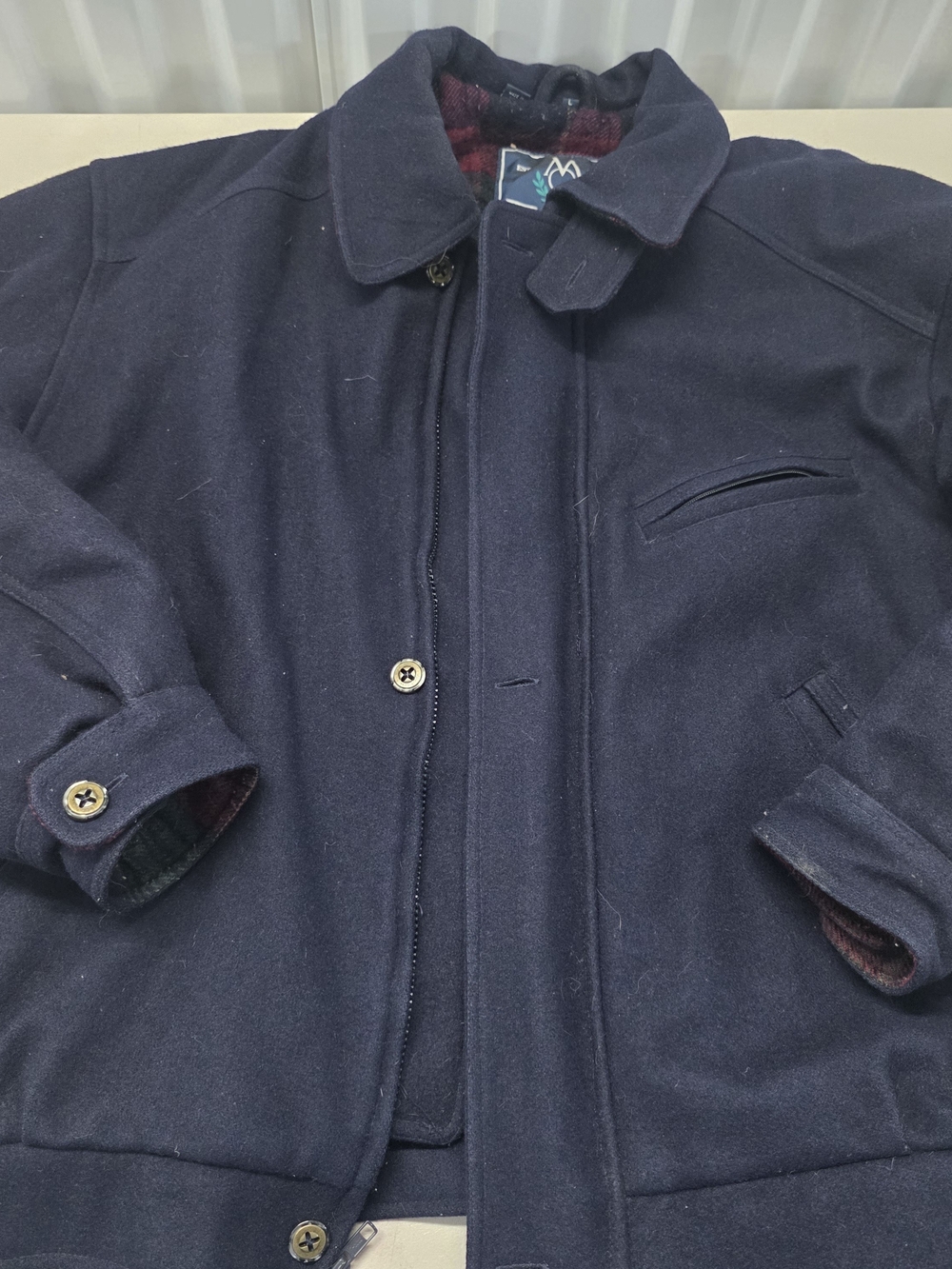 Members Only Wool Heavy Jacket Men's Size Large